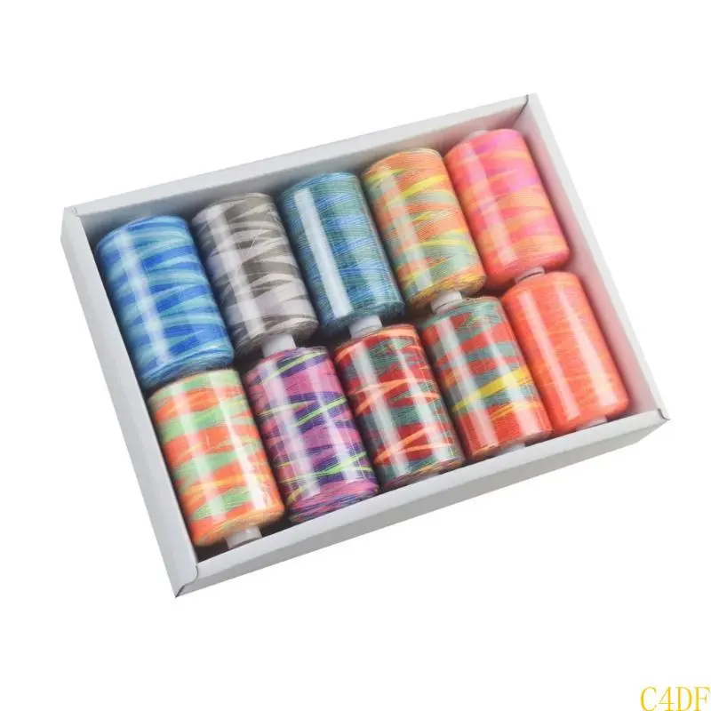 C4DF Polyester Thread for Sewing Machine Hand Stitching DIY Craft