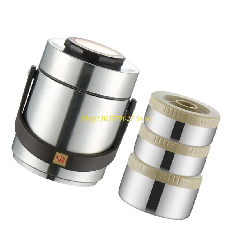 C4DF Nonrust Steel Lunch Container Insulated Leak proof Jar For Office Picnics