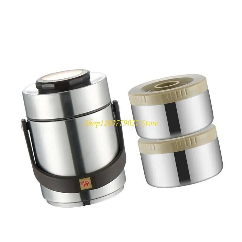 C4DF Nonrust Steel Lunch Container Insulated Leak proof Jar For Office Picnics