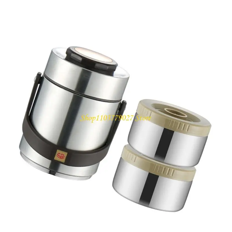 C4DF Nonrust Steel Lunch Container Insulated Leak proof Jar For Office Picnics