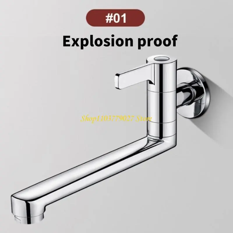 C4DF Ergonomic Handle Sturdy Brass Materials Faucet for Comfortable Everyday Use