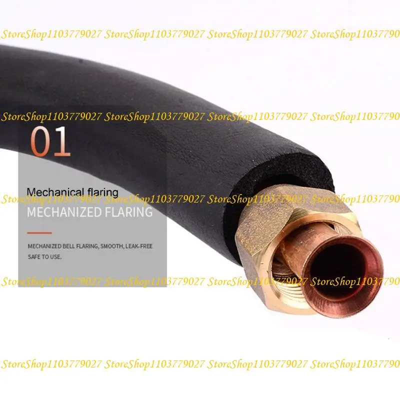 C4DF Air Conditioner Connecting Pipe Lengthened Copper Air Conditioning Extended Tube