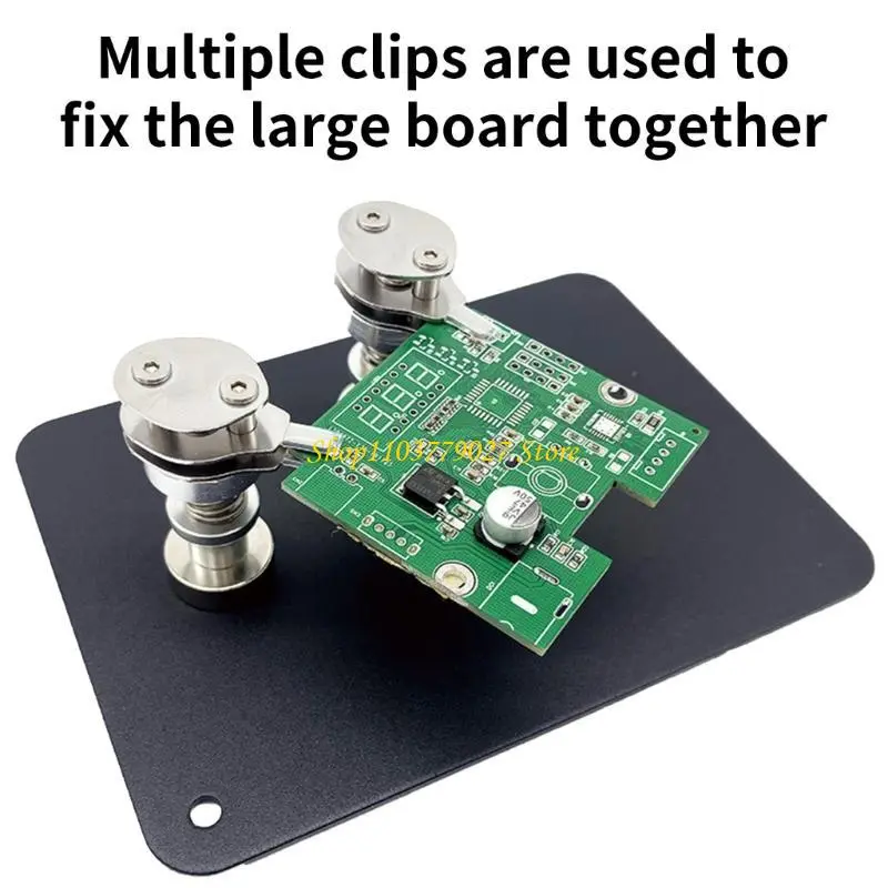 C4DF Welding Small PCB Clip Fixing Motherboard Components Spring Clamp Motherboard Fixing Clip Easy to Use