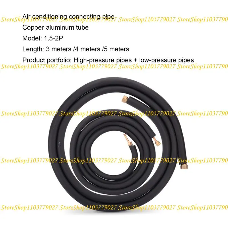 C4DF Air Conditioner Connecting Pipe Lengthened Copper Air Conditioning Extended Tube