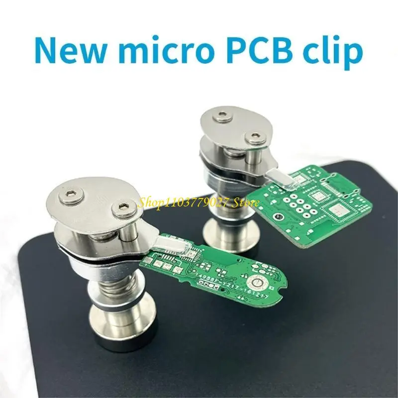 C4DF Welding Small PCB Clip Fixing Motherboard Components Spring Clamp Motherboard Fixing Clip Easy to Use