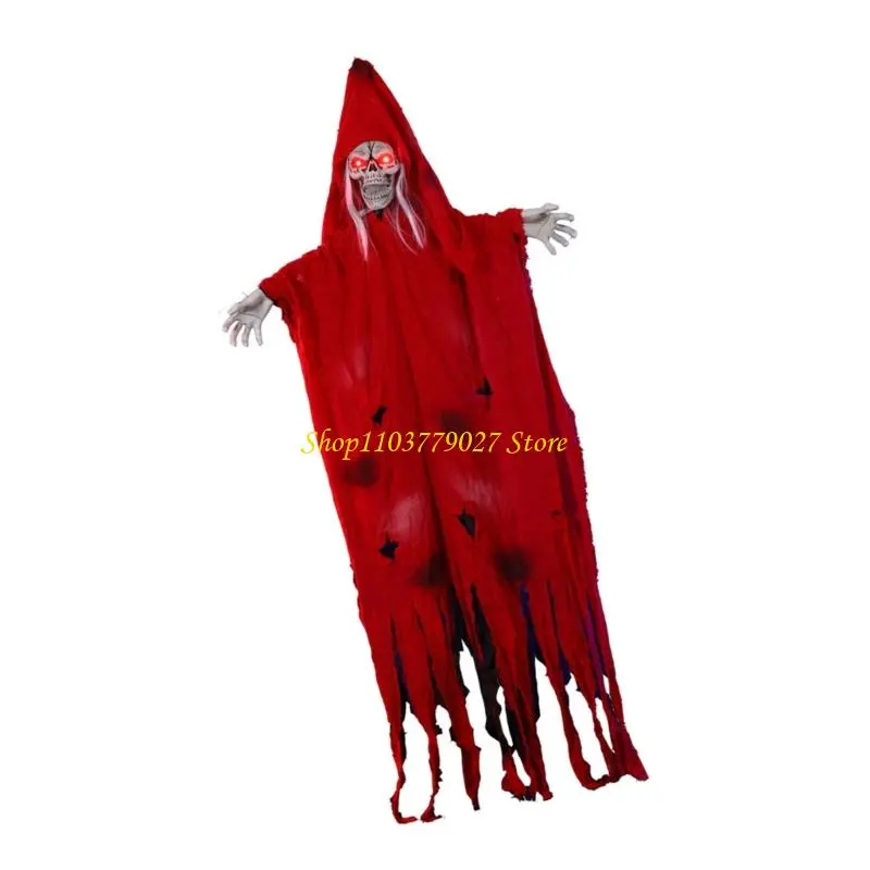 C4DF Electric Voice-activated Hanging Specter Horror Decoration Props