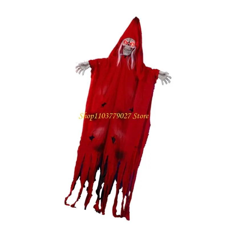 C4DF Electric Voice-activated Hanging Specter Horror Decoration Props