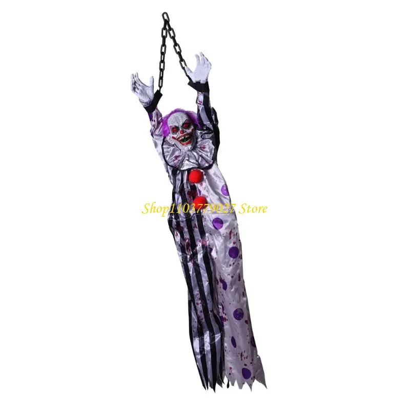 C4DF Electric Voice-activated Hanging Specter Horror Decoration Props