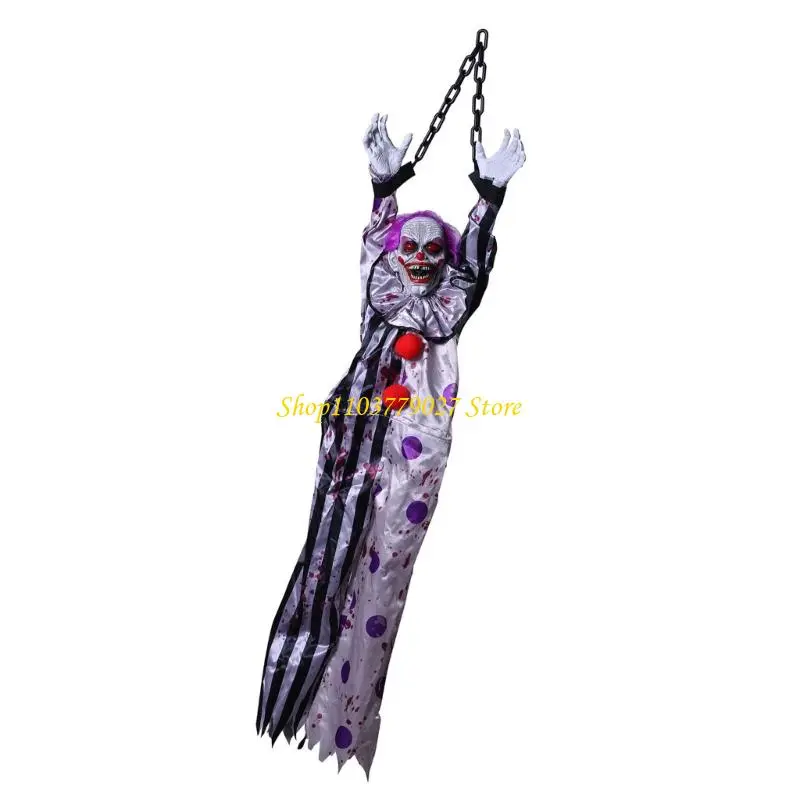 C4DF Electric Voice-activated Hanging Specter Horror Decoration Props