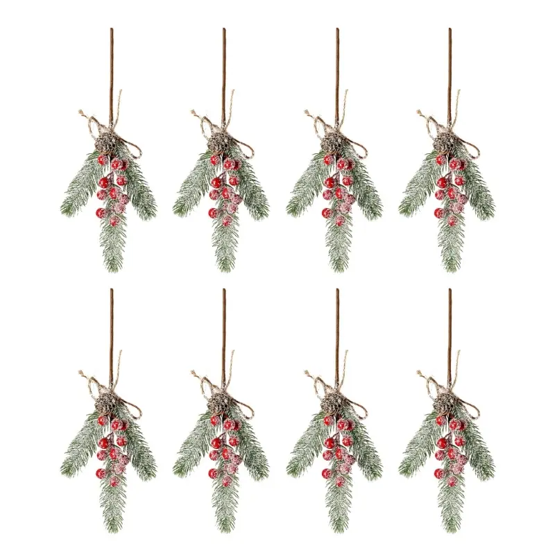 Y1UB Small Christmas Tree Festive Tabletop Decoration with Natural Pine Cones and Decorations Ornament
