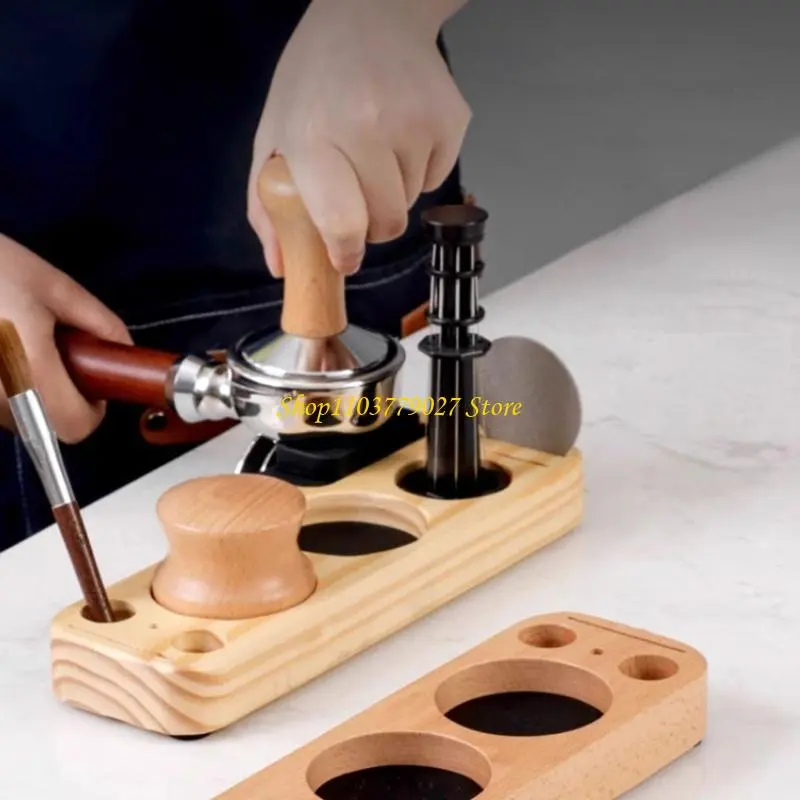 C4DF Espresso Accessories Set Practical Coffee Tamper Distributor and Coffee Tamper for Cafes Shop and Home Use