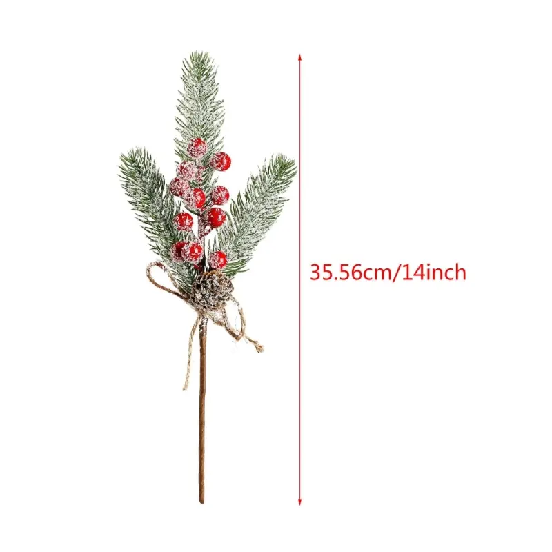 Y1UB Small Christmas Tree Festive Tabletop Decoration with Natural Pine Cones and Decorations Ornament