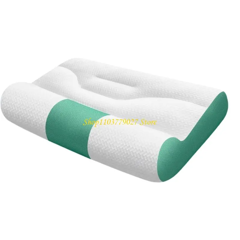 C4DF Premium Gooses Down Cervical Pillow Cooling Fabric Pillow Ergonomic Sleep