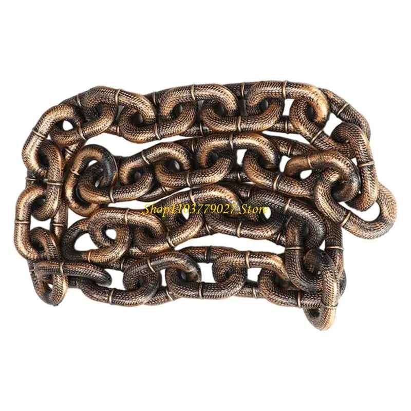 C4DF Pet Walking Long Leash Accessory Funny Iron Chain Photo Props Accessories