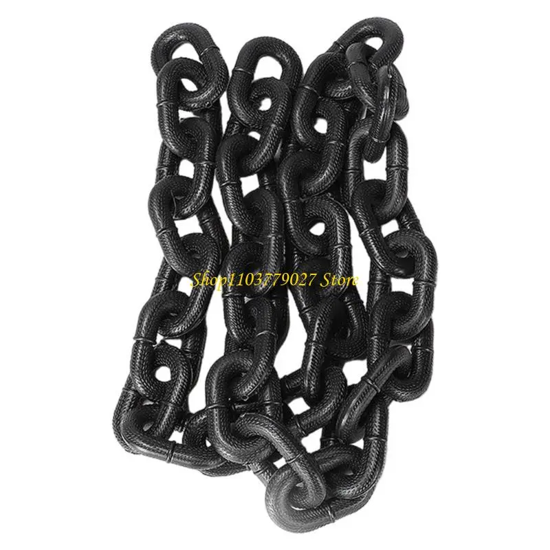 C4DF Pet Walking Long Leash Accessory Funny Iron Chain Photo Props Accessories