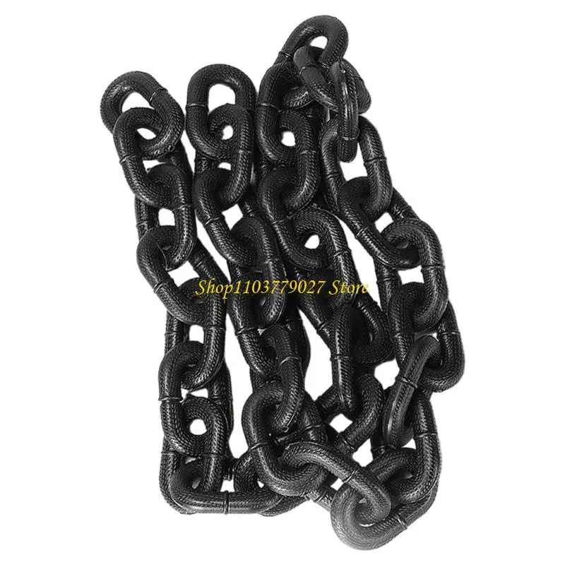 C4DF Pet Walking Long Leash Accessory Funny Iron Chain Photo Props Accessories