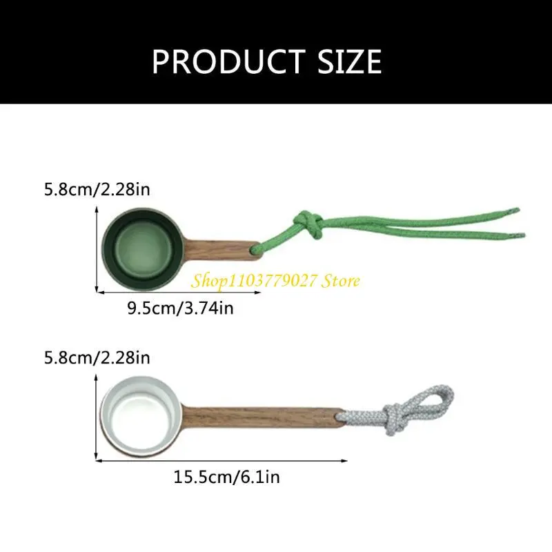 C4DF Coffee Powder Spoon Coffee Brewing Tool Coffee Spoon with Handle 12g Capacity