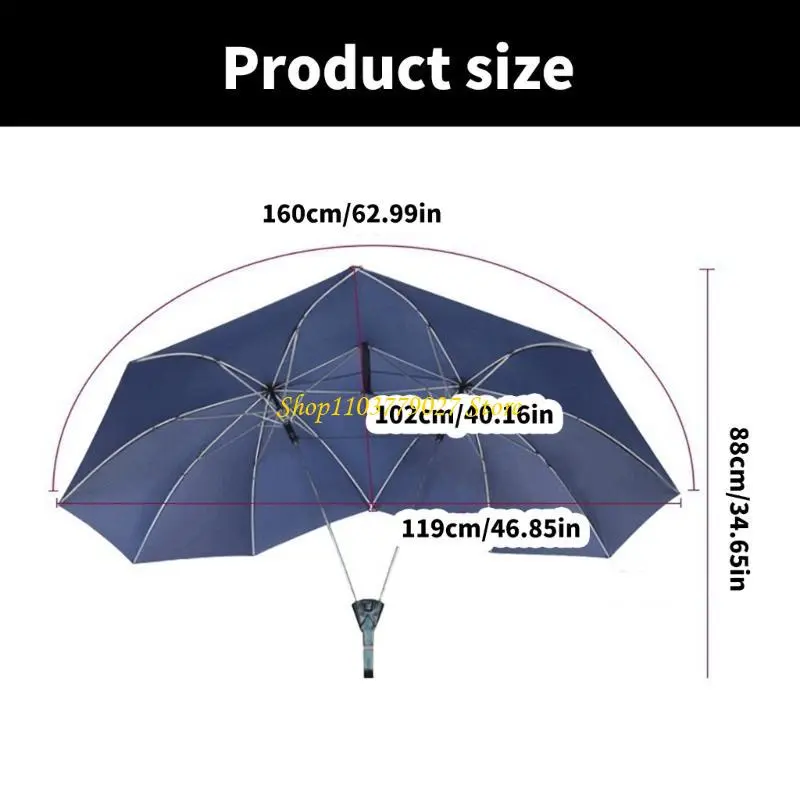 C4DF Couple Umbrella for Couple Easy Operations Quickly Dry Fabric Cover