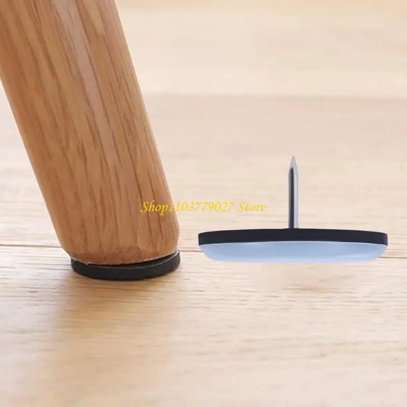 C4DF 20Pcs Portable Furniture Leg Sliders With Screws Designs Easy Installion for Tables Chairs Sofas Protecting Floor