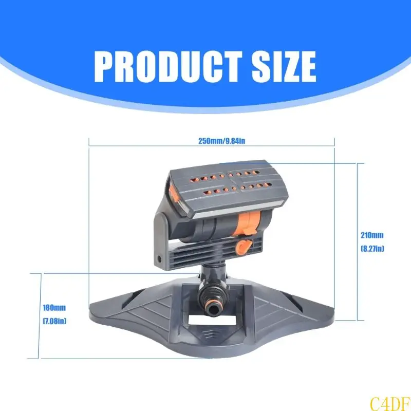 C4DF Versatile Garden Sprinkler with Multiple Sprayer Modes for Large Coverage