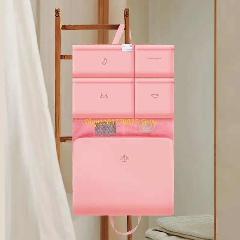 C4DF Sturdy Polyester Travel Storage Bag With Multiple Layers for Easy Organization