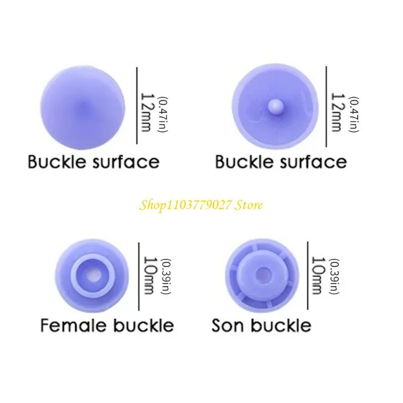 C4DF 12mm Button for Sewing 1000Sets Colorful Resin Fasteners for Clothing