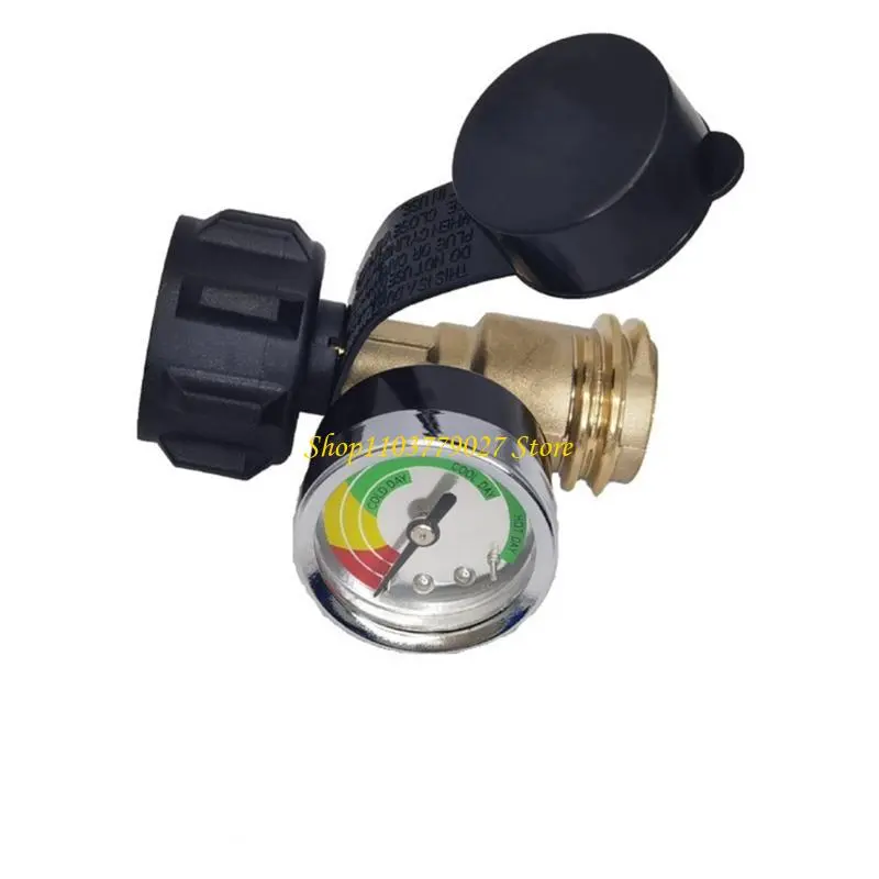 C4DF Solid Brass Leak Detector Cylinder Tanks Level Gauge Propane Tanks Gauge