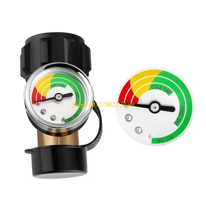 C4DF Solid Brass Leak Detector Cylinder Tanks Level Gauge Propane Tanks Gauge