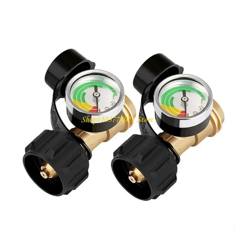 C4DF Solid Brass Leak Detector Cylinder Tanks Level Gauge Propane Tanks Gauge