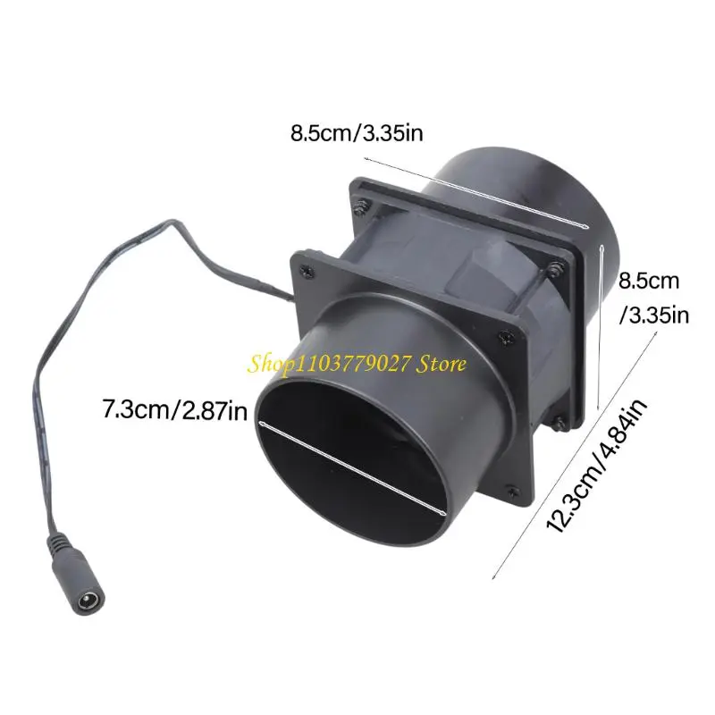 C4DF 1.35A Inline Adjustable Exhaust Blower For Welding Fumes Small Space Ventilation