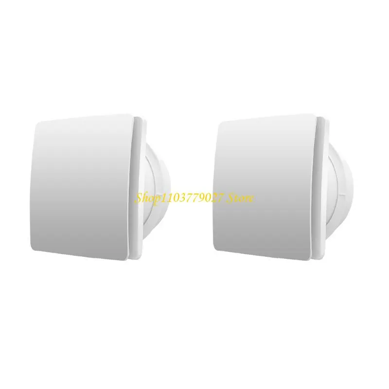 C4DF Remote Controls Wall Exhaust Fan 6inch Square Duct Fan Low Noise Ventilation Fan