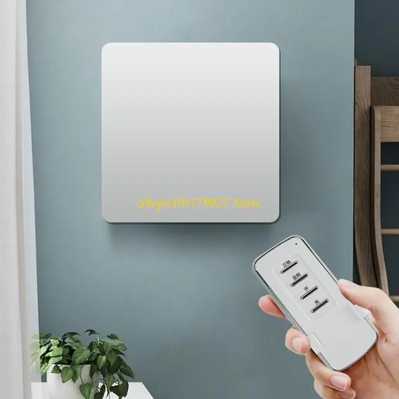 C4DF Remote Controls Wall Exhaust Fan 6inch Square Duct Fan Low Noise Ventilation Fan
