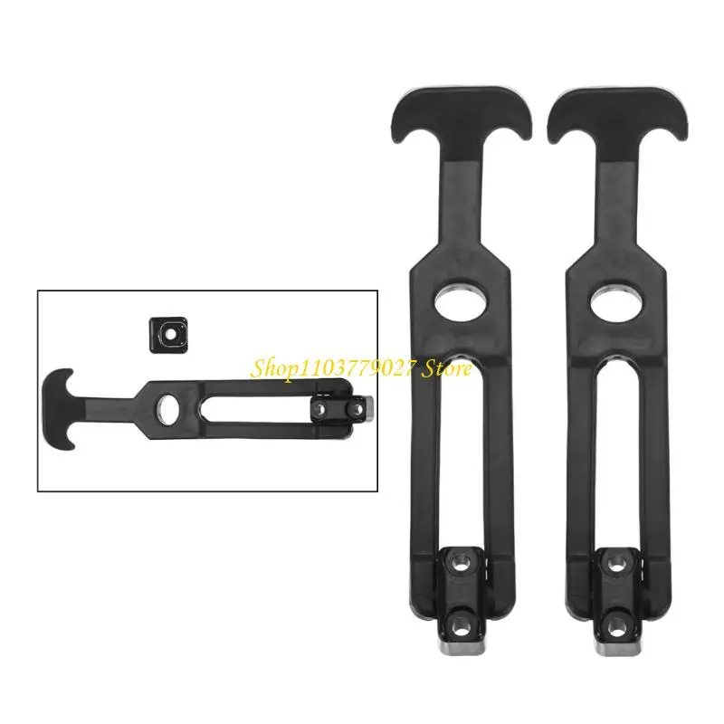 C4DF 2Pcs Rubber Flexible T Handle Hasp Draw Latches Replacement Toolbox Latches for Toolbox /Coolers/Golf Cart/Farm Machinery