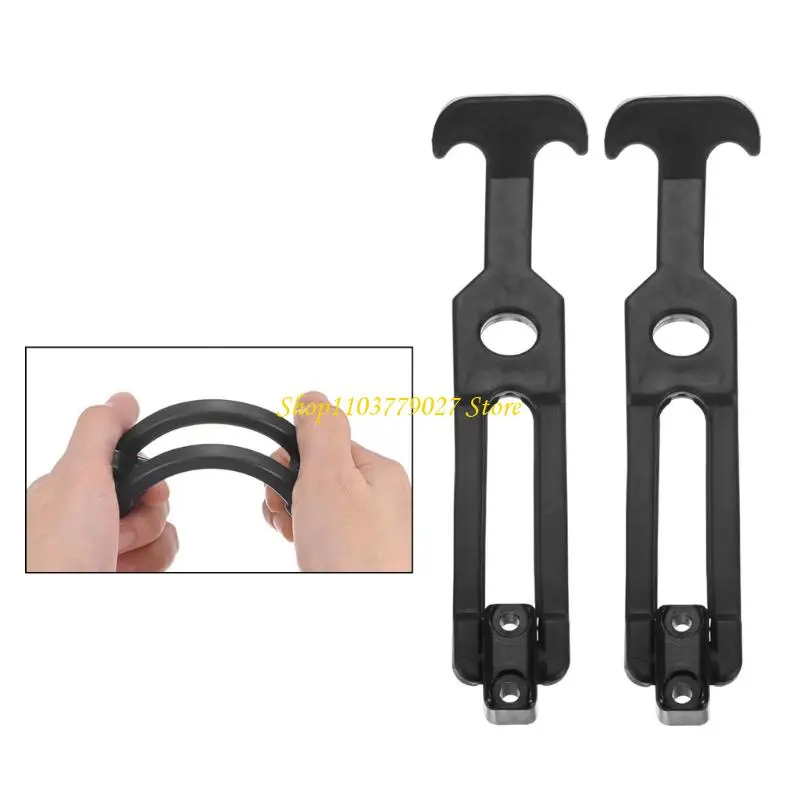 C4DF 2Pcs Rubber Flexible T Handle Hasp Draw Latches Replacement Toolbox Latches for Toolbox /Coolers/Golf Cart/Farm Machinery