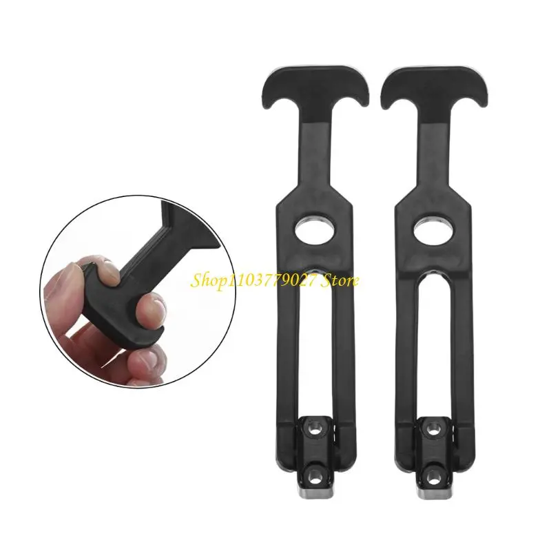 C4DF 2Pcs Rubber Flexible T Handle Hasp Draw Latches Replacement Toolbox Latches for Toolbox /Coolers/Golf Cart/Farm Machinery