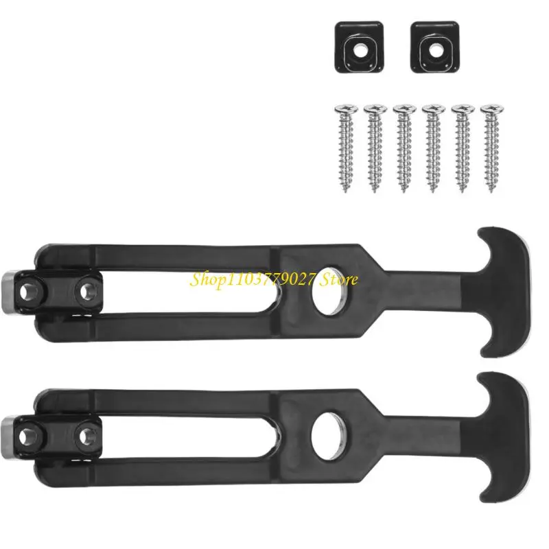 C4DF 2Pcs Rubber Flexible T Handle Hasp Draw Latches Replacement Toolbox Latches for Toolbox /Coolers/Golf Cart/Farm Machinery