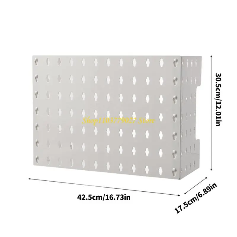 C4DF Multipurpose Adhesive Wall Shelf For Bathroom Kitchen Storage Without Damage ABS Pipe Cover Organizers Daily Use