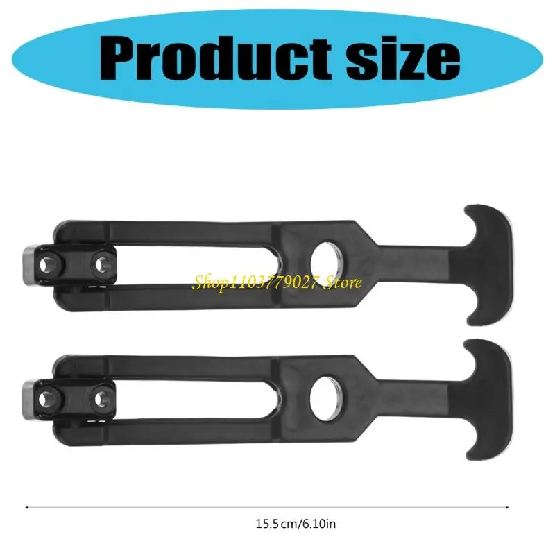 C4DF 2Pcs Rubber Flexible T Handle Hasp Draw Latches Replacement Toolbox Latches for Toolbox /Coolers/Golf Cart/Farm Machinery