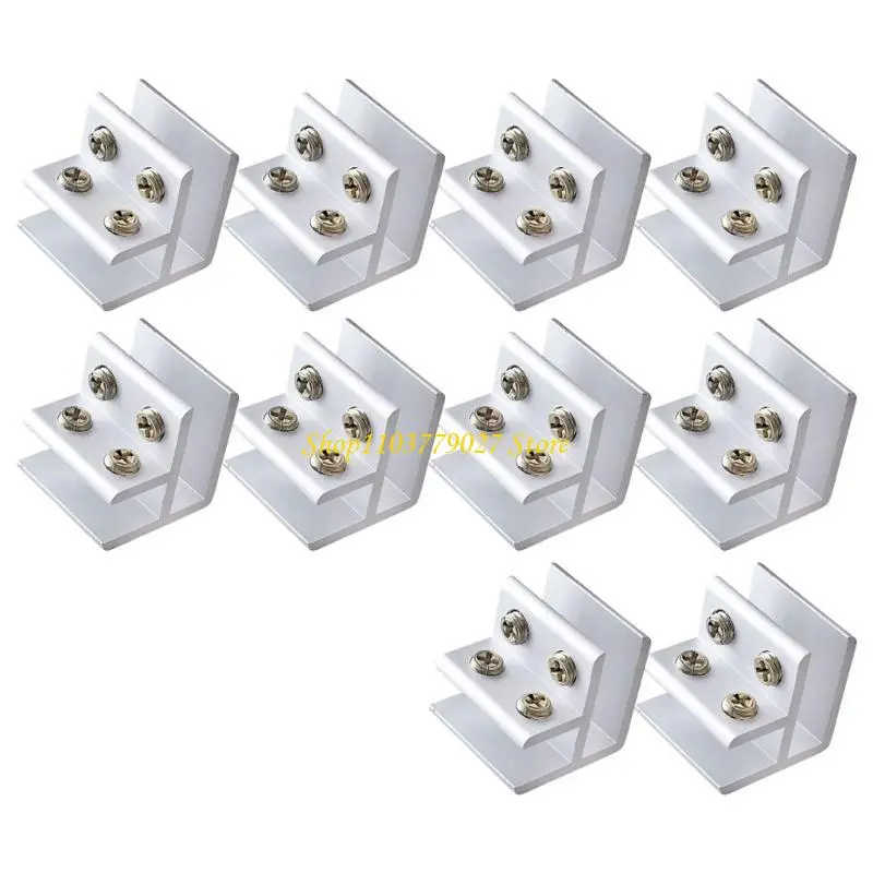 C4DF 10pcs Tile Fixing Clamps Tile Joining Brackets for Bathroom & Wall Installation