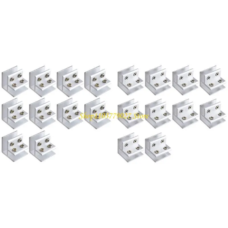 C4DF 10pcs Tile Fixing Clamps Tile Joining Brackets for Bathroom & Wall Installation
