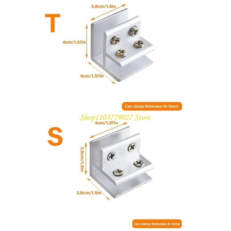 C4DF 10pcs Tile Fixing Clamps Tile Joining Brackets for Bathroom & Wall Installation