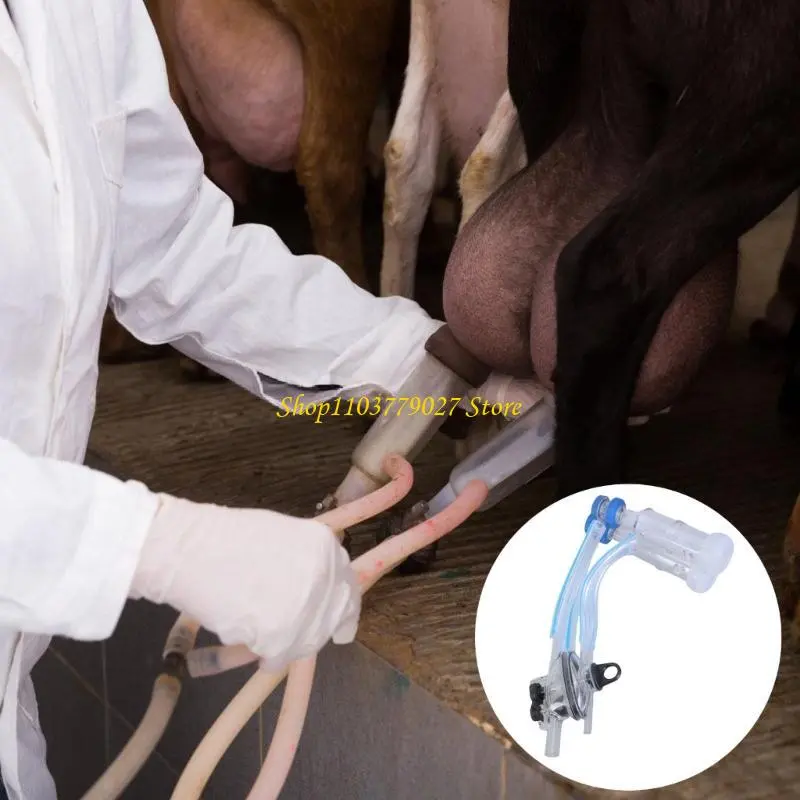 C4DF Sheep Milking Cluster Groups with Milk Collector for Home Farm Dairy Farm Equipment