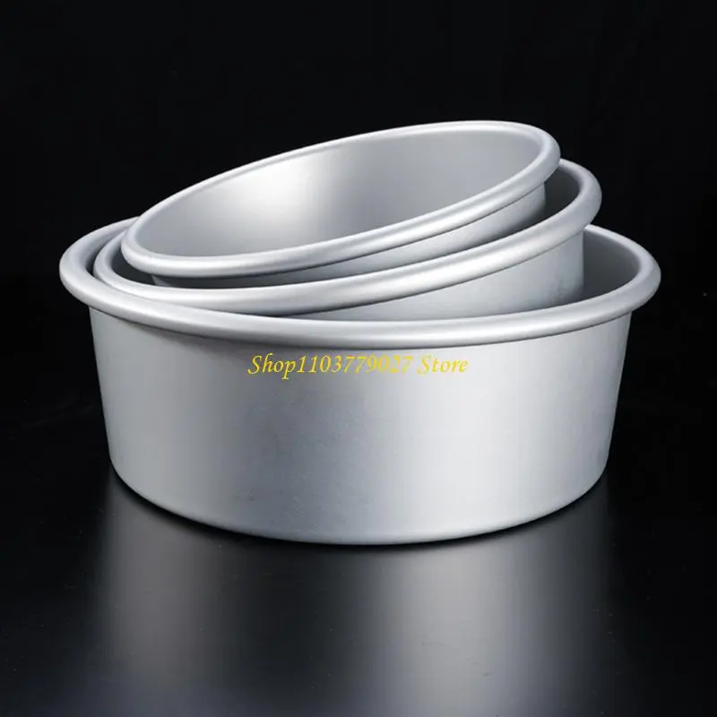 C4DF Cookie Cake Pans Kitchen Cake Baking Mold with Removable Bottom Aluminum Round Cake Tins Bakewares Baking Accessories