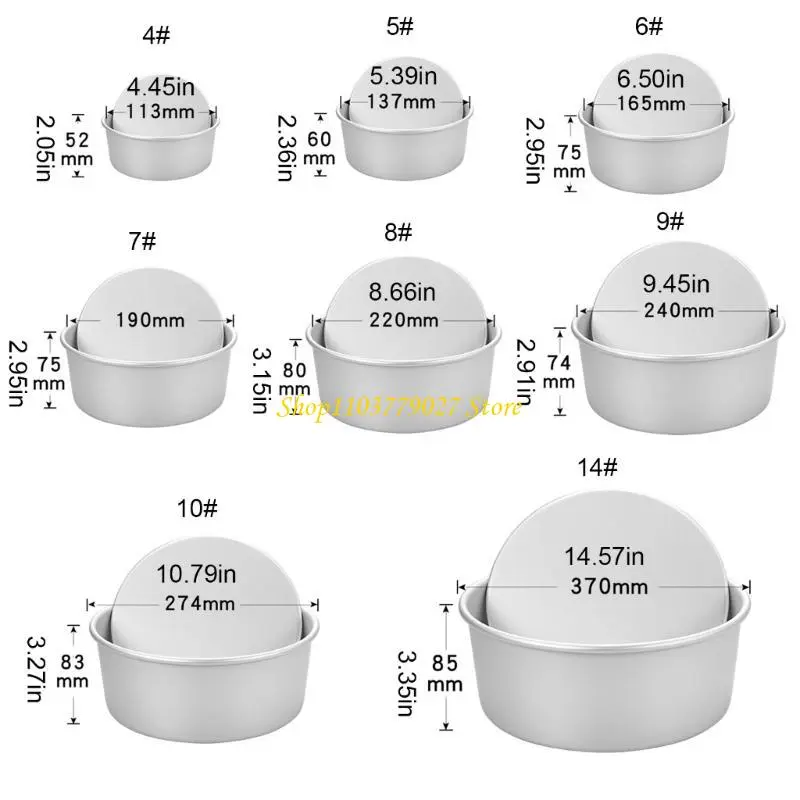 C4DF Cookie Cake Pans Kitchen Cake Baking Mold with Removable Bottom Aluminum Round Cake Tins Bakewares Baking Accessories