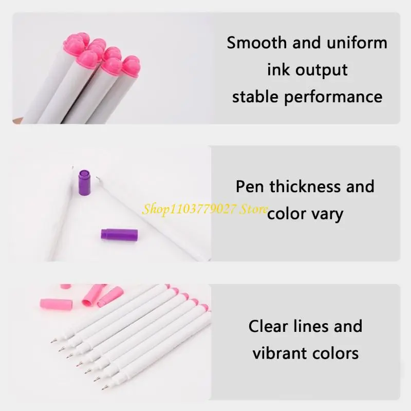 C4DF Water Soluble Fabric Marker 1mm or 0.5mm for Accurate Marking Sewing Art Craft