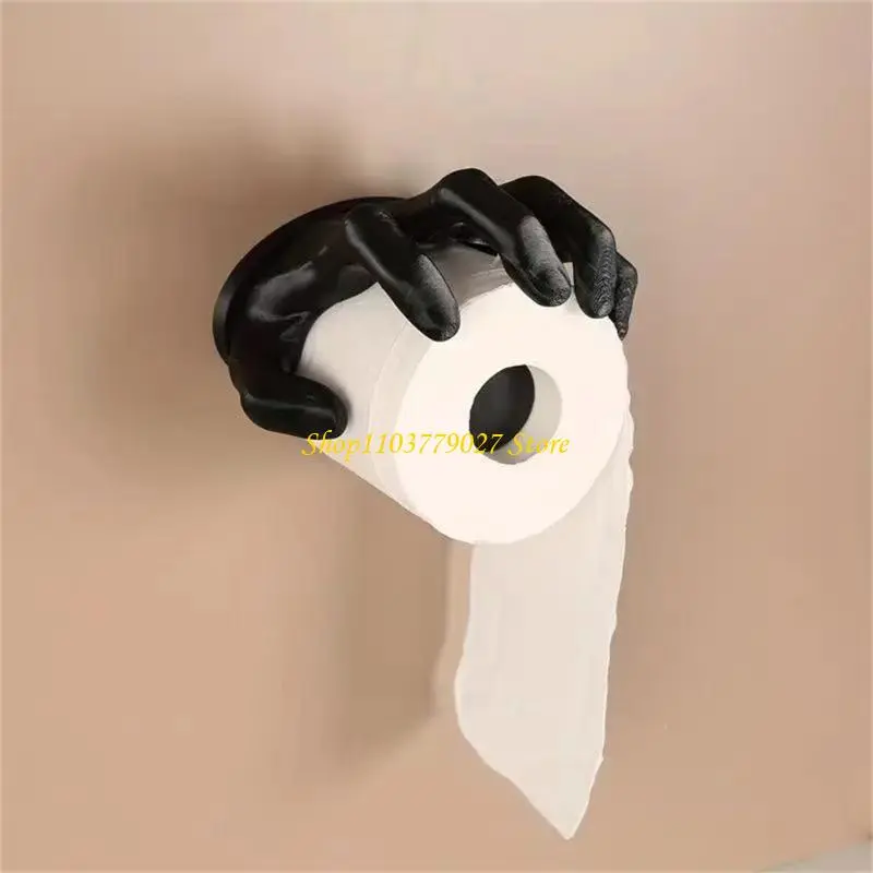C4DF Wall Mounted Toilet Paper Holder Toilet Paper Holder Hand Shaped Toilet Paper Roll Holder for Bathroom,Washroom,Kitchen
