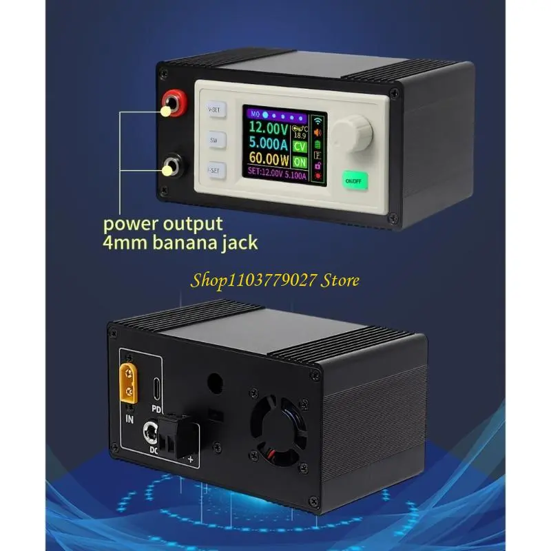 C4DF Adjustable Converters 120W 6 36V Voltages Regulator With LCD Display