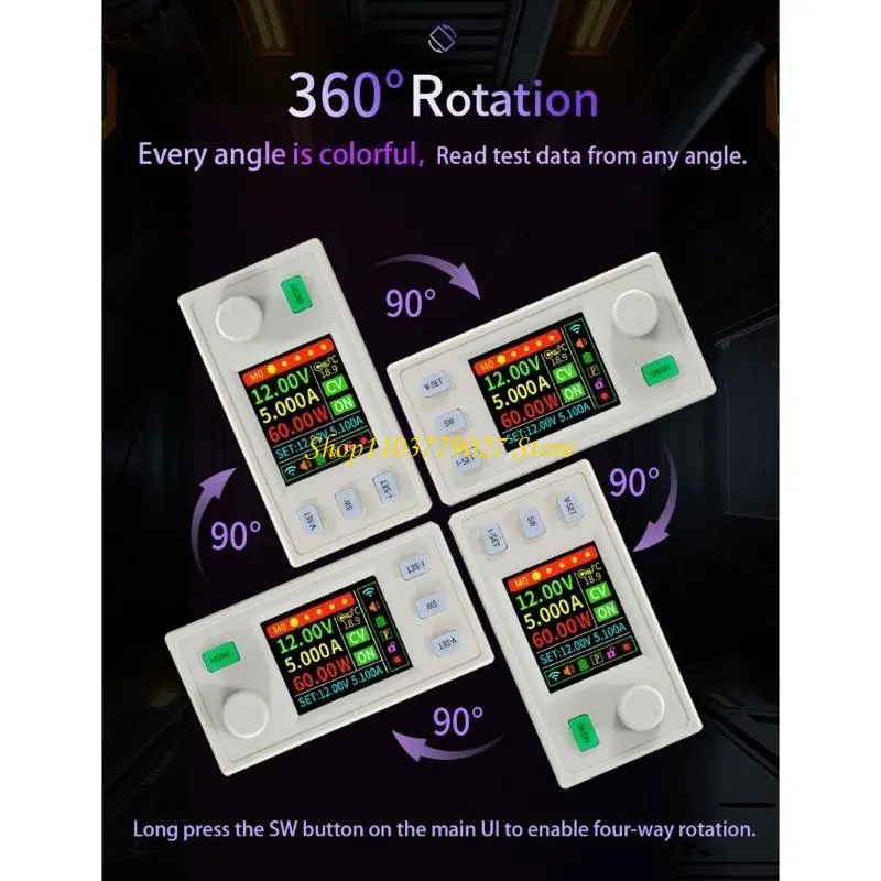 C4DF Adjustable Converters 120W 6 36V Voltages Regulator With LCD Display