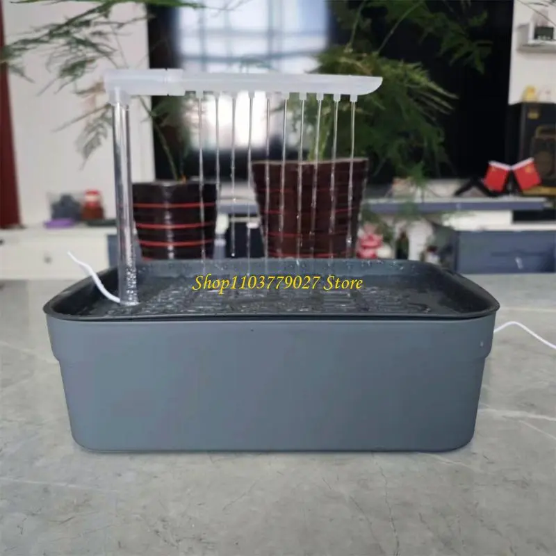 C4DF USB Power Parrots Bath Tub Automatic Water Circulation Bird Shower Basin Home Use