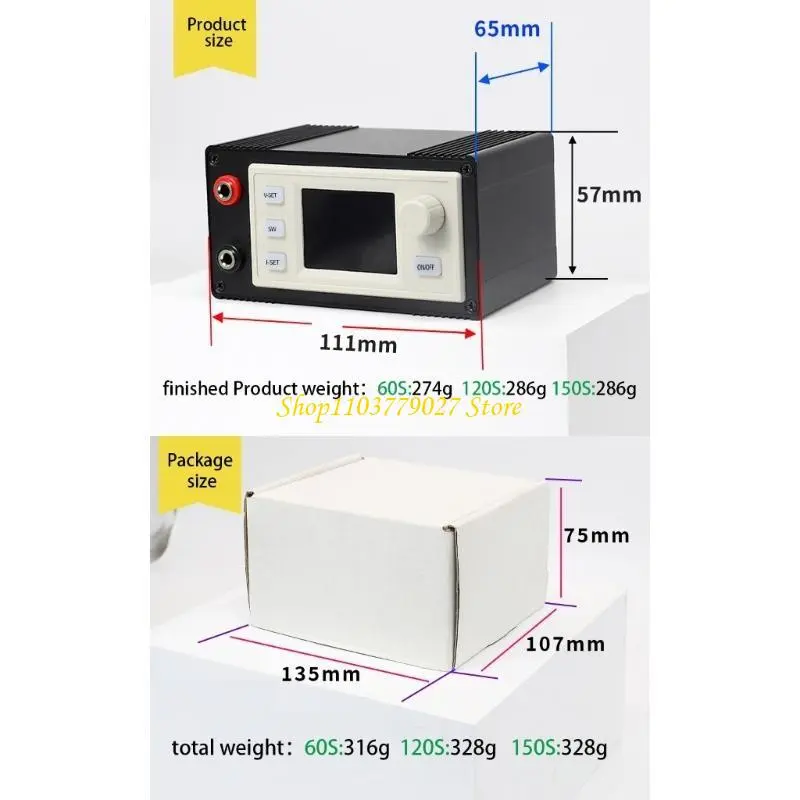 C4DF Adjustable Converters 120W 6 36V Voltages Regulator With LCD Display